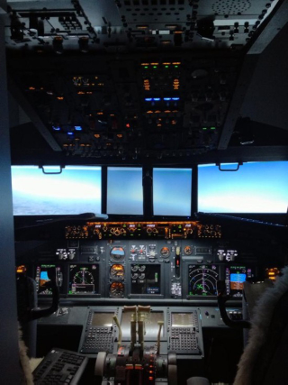 Illustration for article titled Dad of the Year Builds Functional 737 Cockpit in Kids’ Bedroom